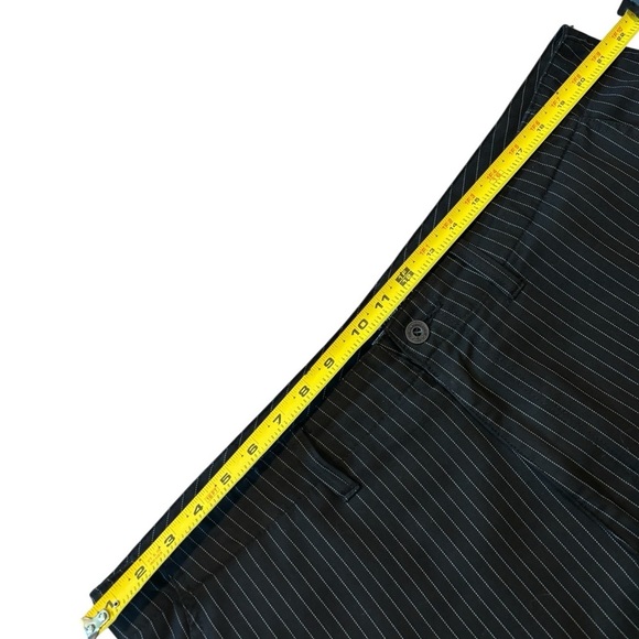 Y2K 90s QUICKSILVER Vintage Black Striped Shorts + Embroidered Graffiti, Size 42 - Picture 2 of 7